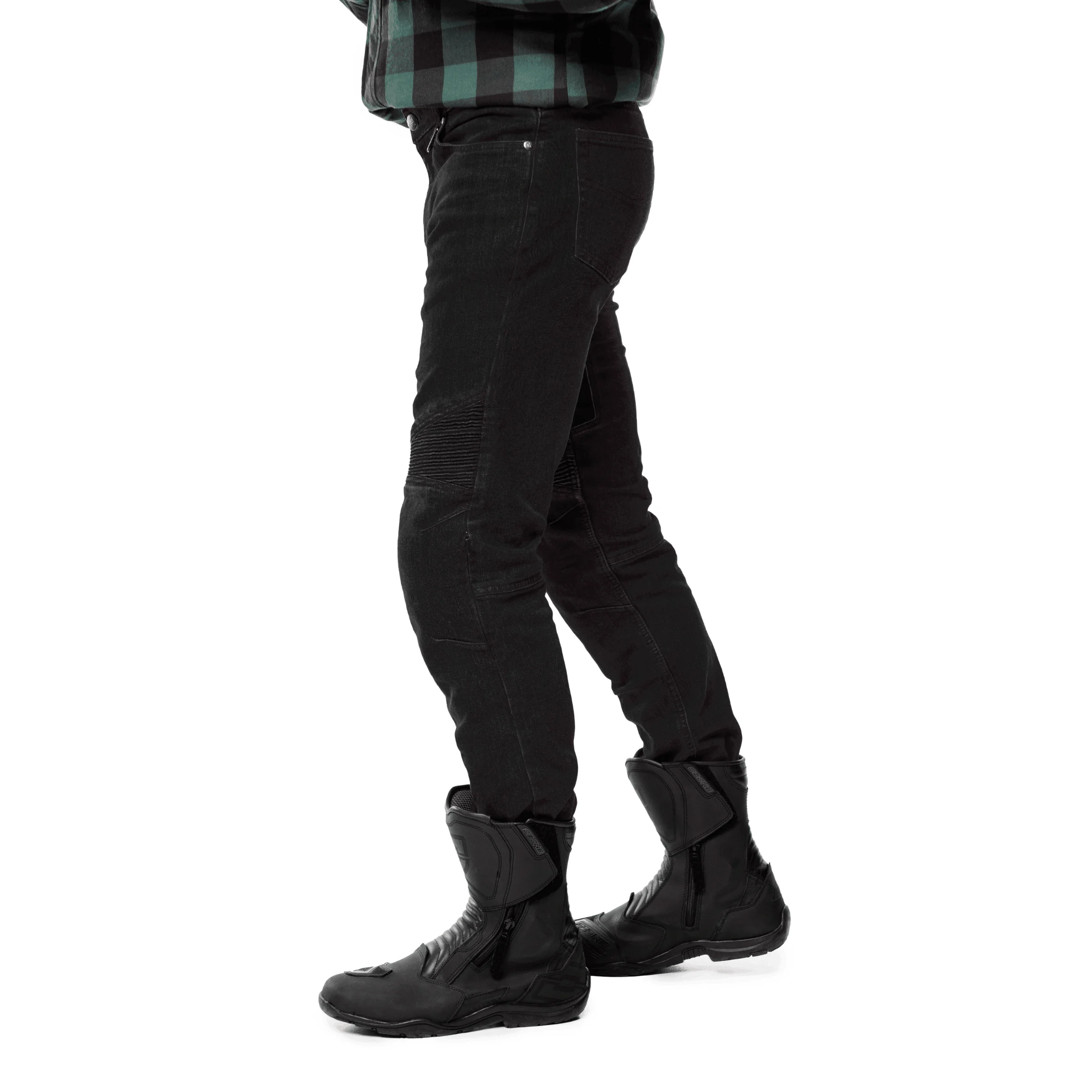 Erick Storm - męskie jeansy motocyklowe z ochraniaczami - jednowarstwowe - certyfikat AA - obrazek 12