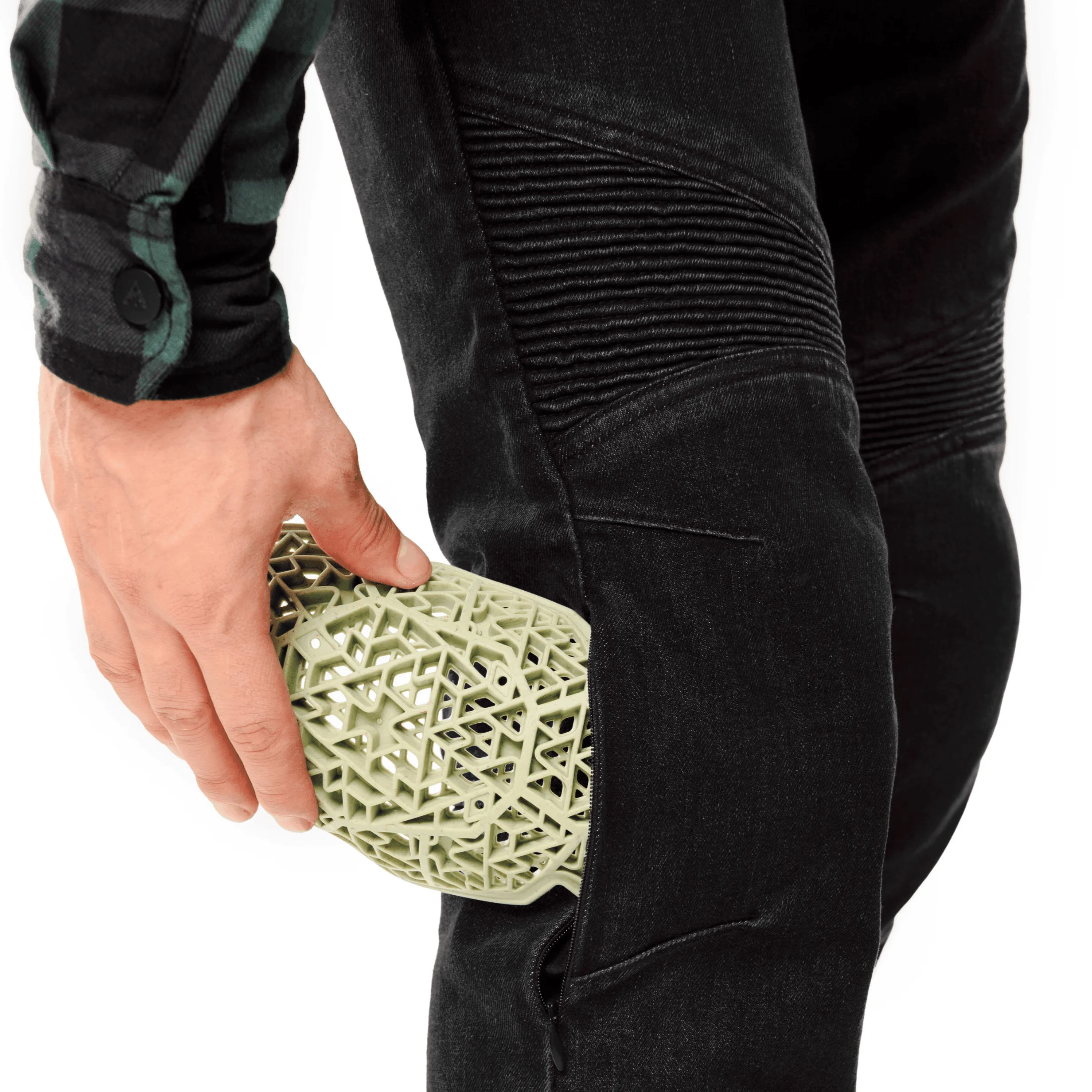 Erick Storm - męskie jeansy motocyklowe z ochraniaczami - jednowarstwowe - certyfikat AA - obrazek 10