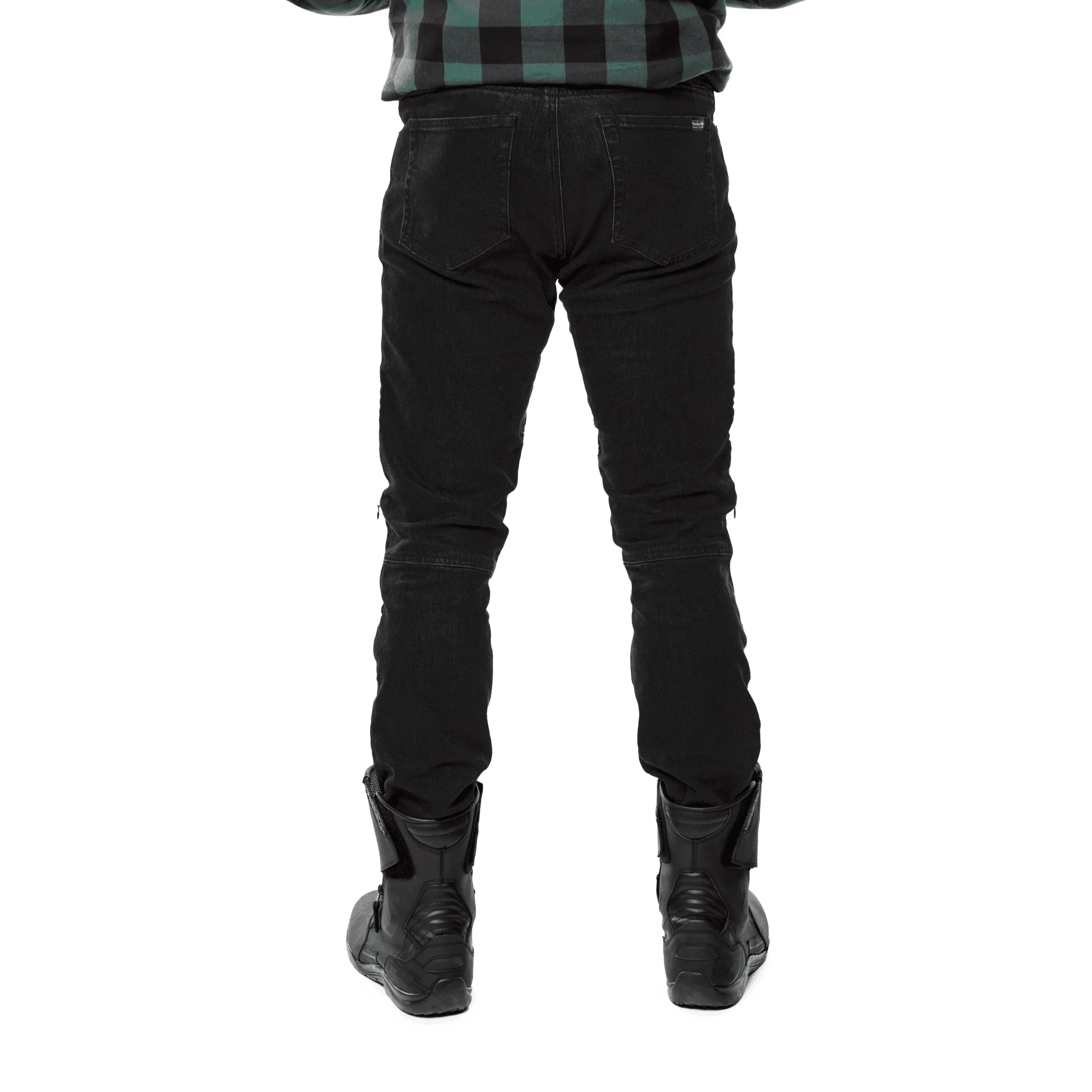 Erick Storm - męskie jeansy motocyklowe z ochraniaczami - jednowarstwowe - certyfikat AA - obrazek 11