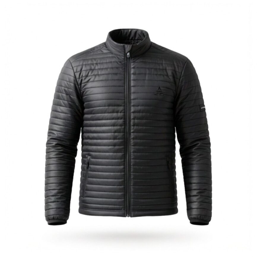 Patric Wolf – kurtka motocyklowa zimowa, czarna męska kurtka tekstylna na białym tle.