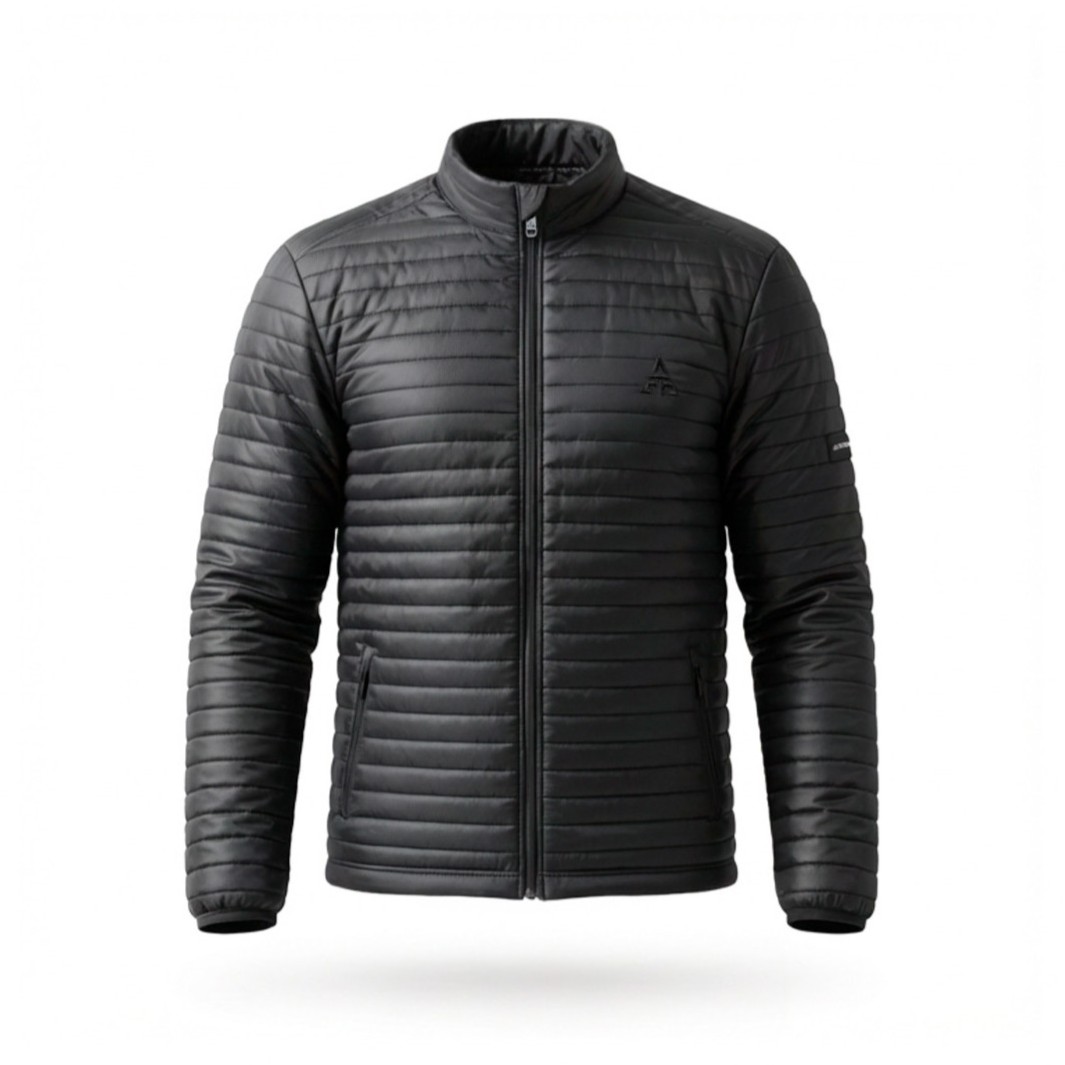 Patric Wolf – kurtka motocyklowa zimowa, czarna męska kurtka tekstylna na białym tle.